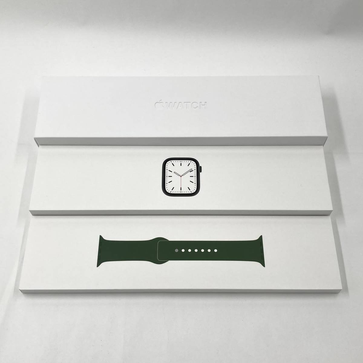 【新品未開封】Apple Watch Series7 45mm グリーンアルミニウム クローバースポーツバンド MKNQ3J/A +  MKUN3FE/A GPSモデル