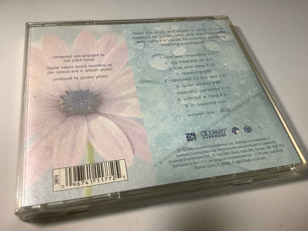 * relax CD-Solitudes[Relax the Body]9 искривление ввод -Rest and Relaxation,The Freshest Air,Free and Easy,Caressed by the Sea