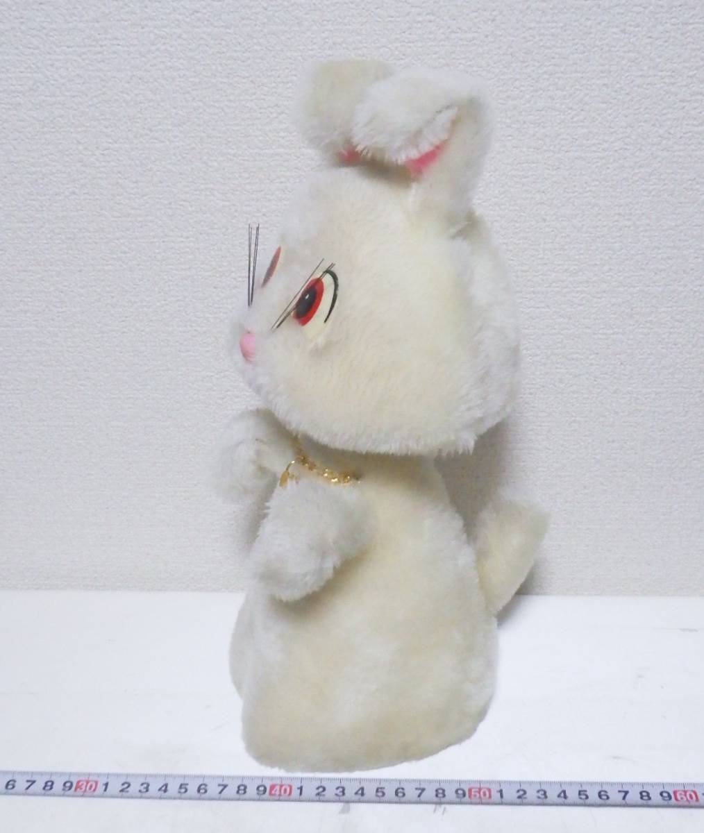 昭和レトロ レトロポップ 首振り うさぎ ウサギ ぬいぐるみ 人形 ビンテージドール 全長約35cm