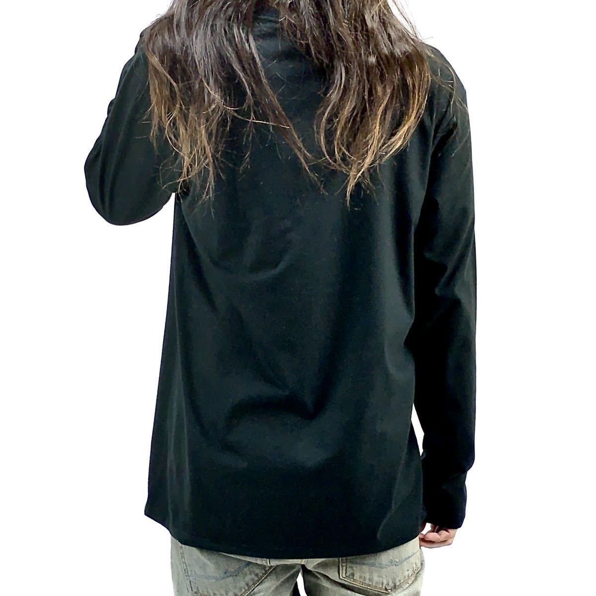 新品 オアシス リアム oasisバンドロゴ タトゥー ピースVサイン ブリットポップUKロック ロンT 長袖Tシャツ XLサイズ 大きい ビッグ ワイド_画像5