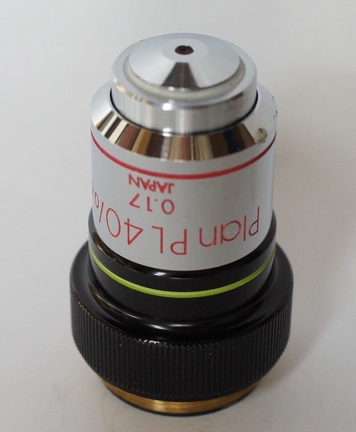 品質保証　返品可　Microscope Japan　オリンパス　短頸　位相差　対物レンズ　Plan　PL　40 中古　Olympus