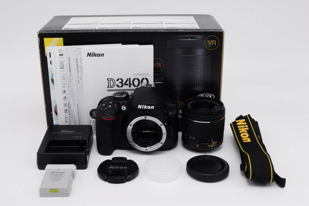 Nikon D3400 AF-P 18-55 VR レンズキット ブラック chesbayresort.com
