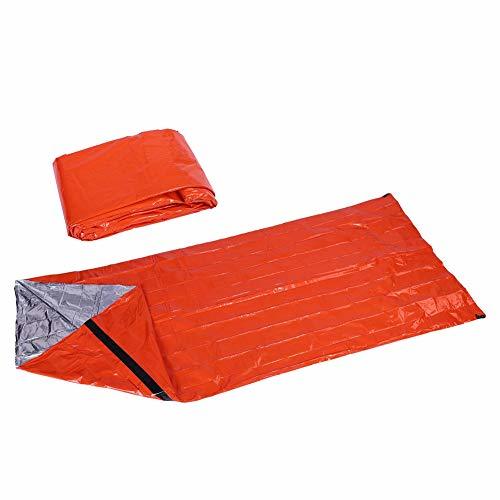 封筒型シュラフ 緊急寝袋 保温シート 防水 防寒保温 再使用可能 簡易寝袋 アルミシート寝袋型 アウトドア キャンプ 防災用品