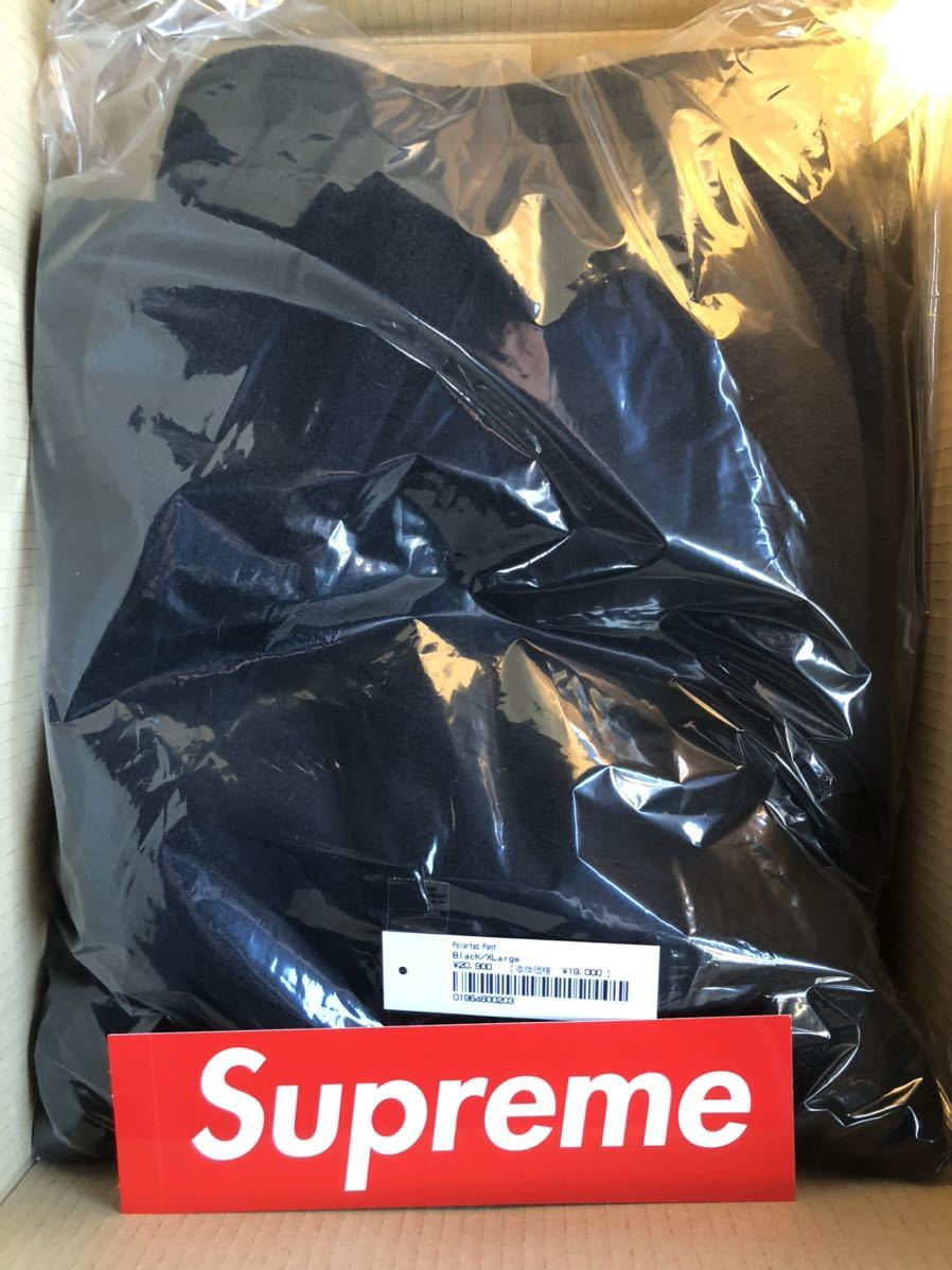 割引半額 XL Supreme Polartec Pant Black シュプリーム 21AW ポーラテック パンツ 黒 フリース ノース フェイス ボックス ロゴ XLarge