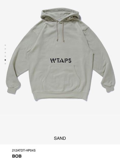 WTAPSダブルタップスBOBフーディーパーカーサイズL新品SAND_画像1