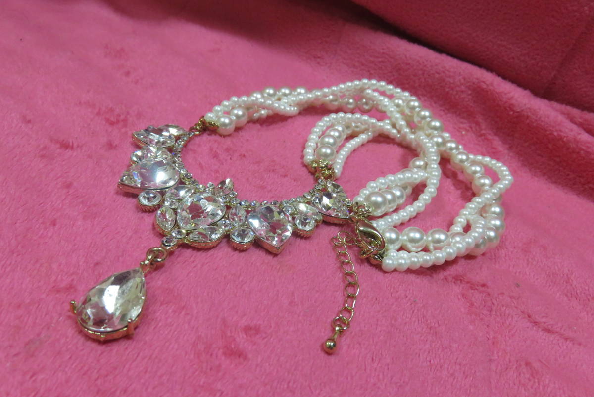贅沢 V7256 ネックレス 真珠 パール ゴージャス 真珠
