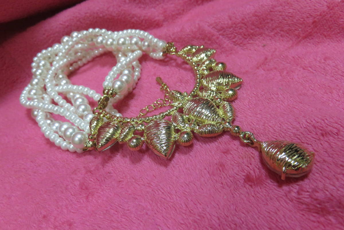 贅沢 V7256 ネックレス 真珠 パール ゴージャス 真珠