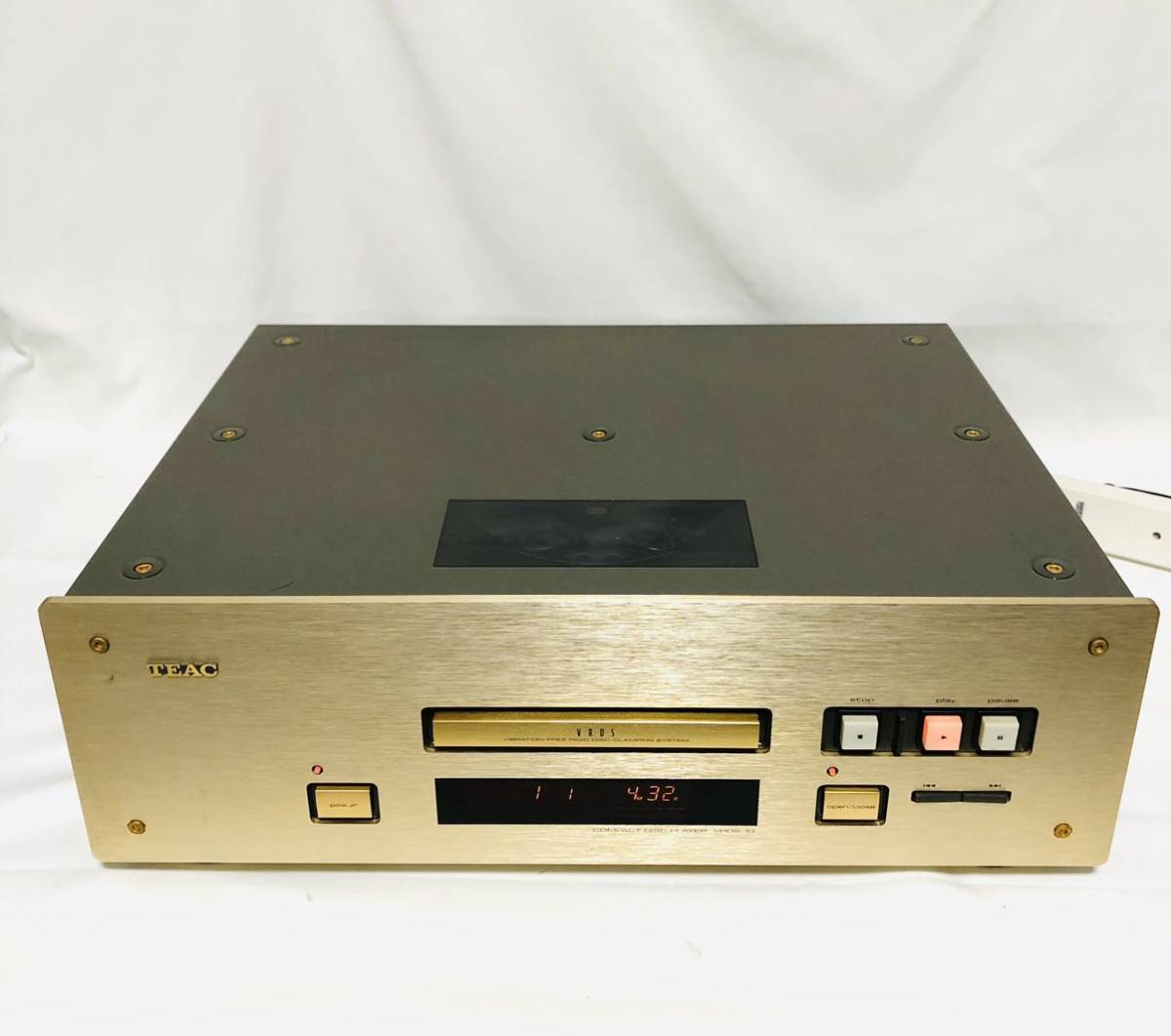 CD再生確認】TEAC VRDSメカニズム CDプレーヤー VRDS-10 ティアック CD