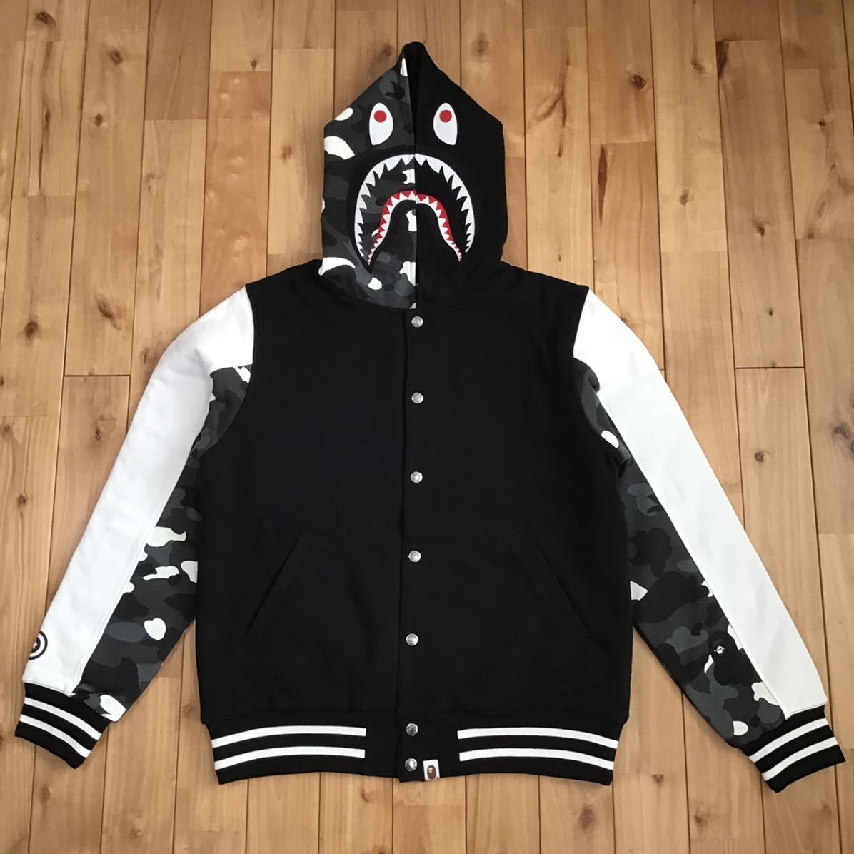 ☆新品☆ 蓄光 city camo shark hoodie varsity jacket Lサイズ