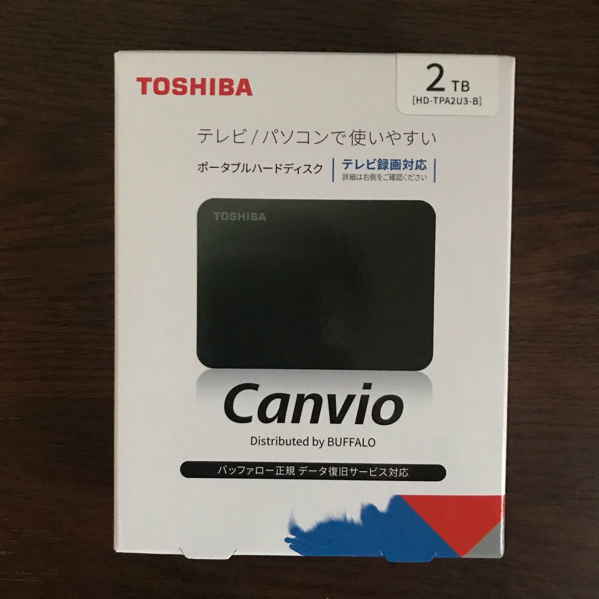 【新品／未開封】TOSHIBA Canvio 2TB HD-TPA2U3-B ［Canvio HD-TPAシリーズ 2TB］