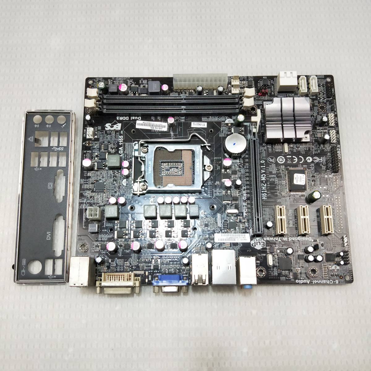 【中古パーツ】BIOS確認のみ 、H61H2-M5 V:1.0 マザーボード　LGA1155 ■MB888_画像1