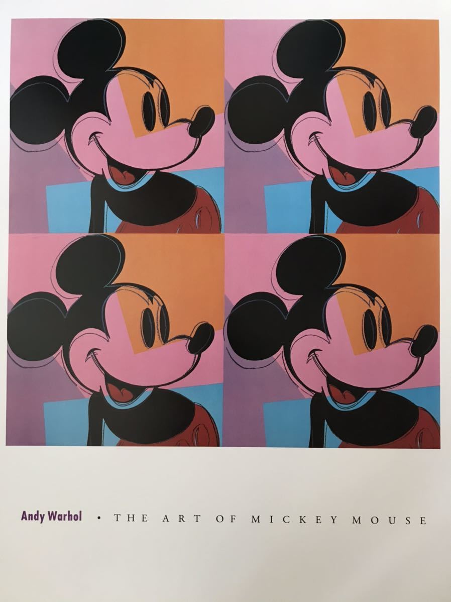 ☆F57☆Andy warhol 「THE ART OF MICKEY MOUSE」ポスター | アート