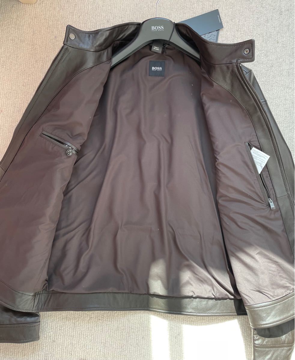 HUGO BOSS ライダースジャケット レザージャケット新品|Yahoo!フリマ