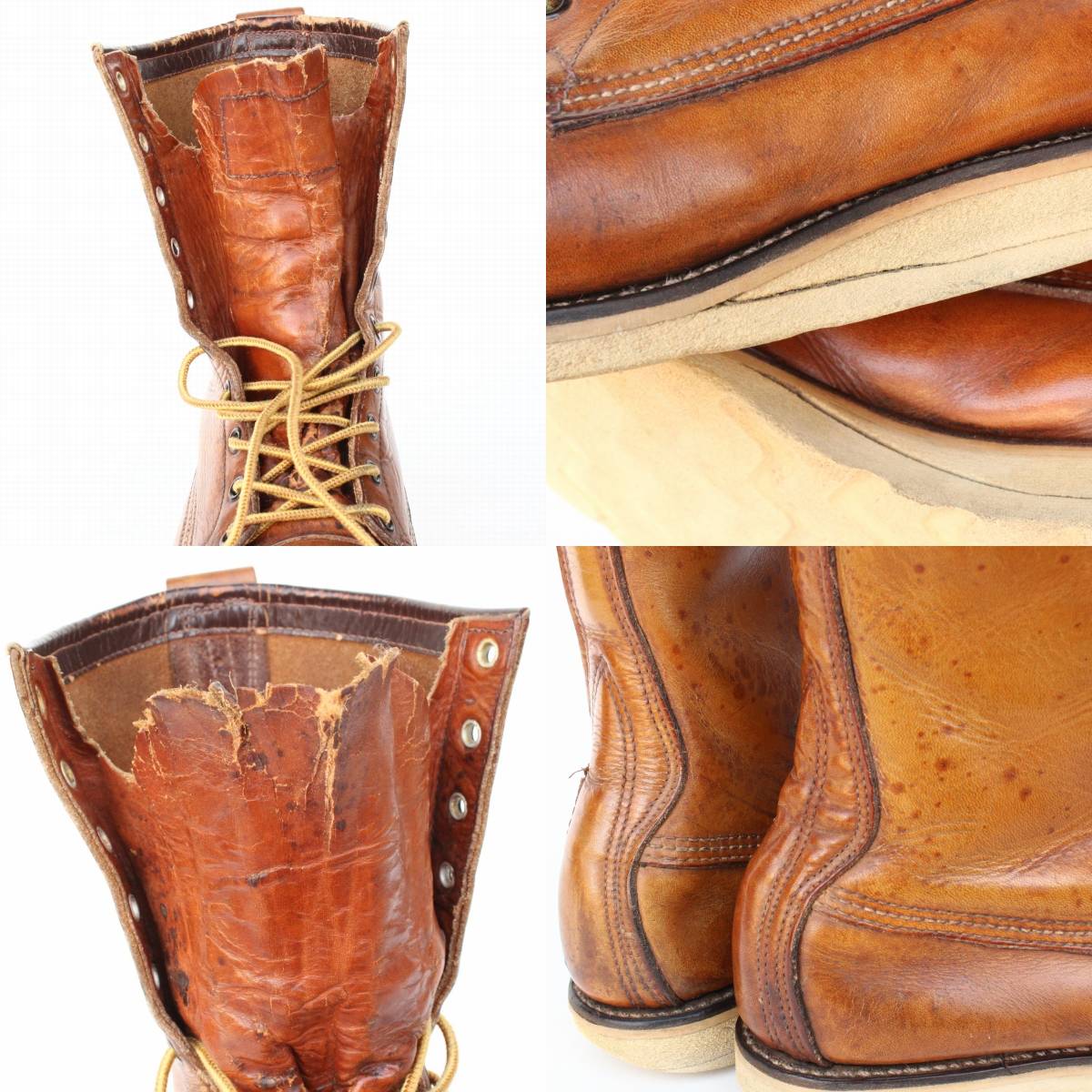 17113)希少60s-70s REDWING877レッドウィング7D約25cm (スクエア