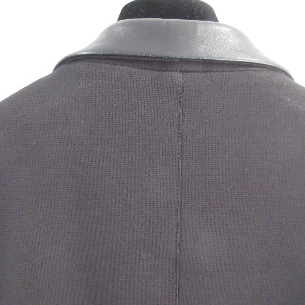 ヴェルサーチ ジャケット 一部革使い オールシーズン 美品 ブラック