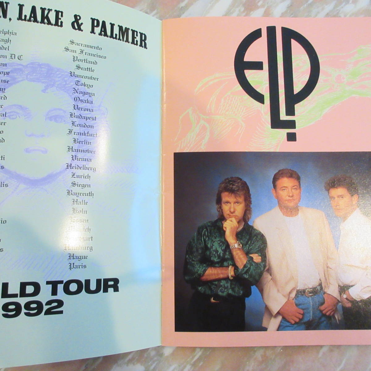 コンサートツアーパンフレット 「Emerson, Lake & Palmer WORLD TOUR 1992」エマーソン・レイク＆パーマー_画像3