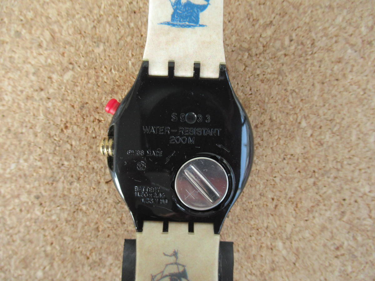  rare thing Swatch Carib. sea .SCUBA 200m Loomi specification backlight lighting unused long-term keeping goods battery replaced collector worth seeing super-discount!!