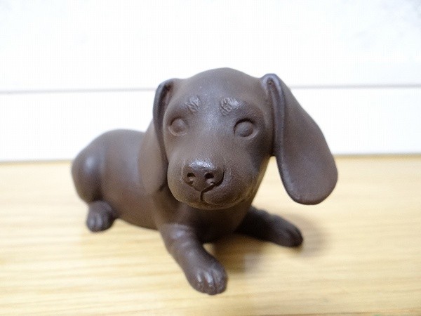 希少 美品 加藤豊 犬 イヌ 動物 ブロンズ 銅製 銅像 オブジェ 美術品 彫刻巨匠