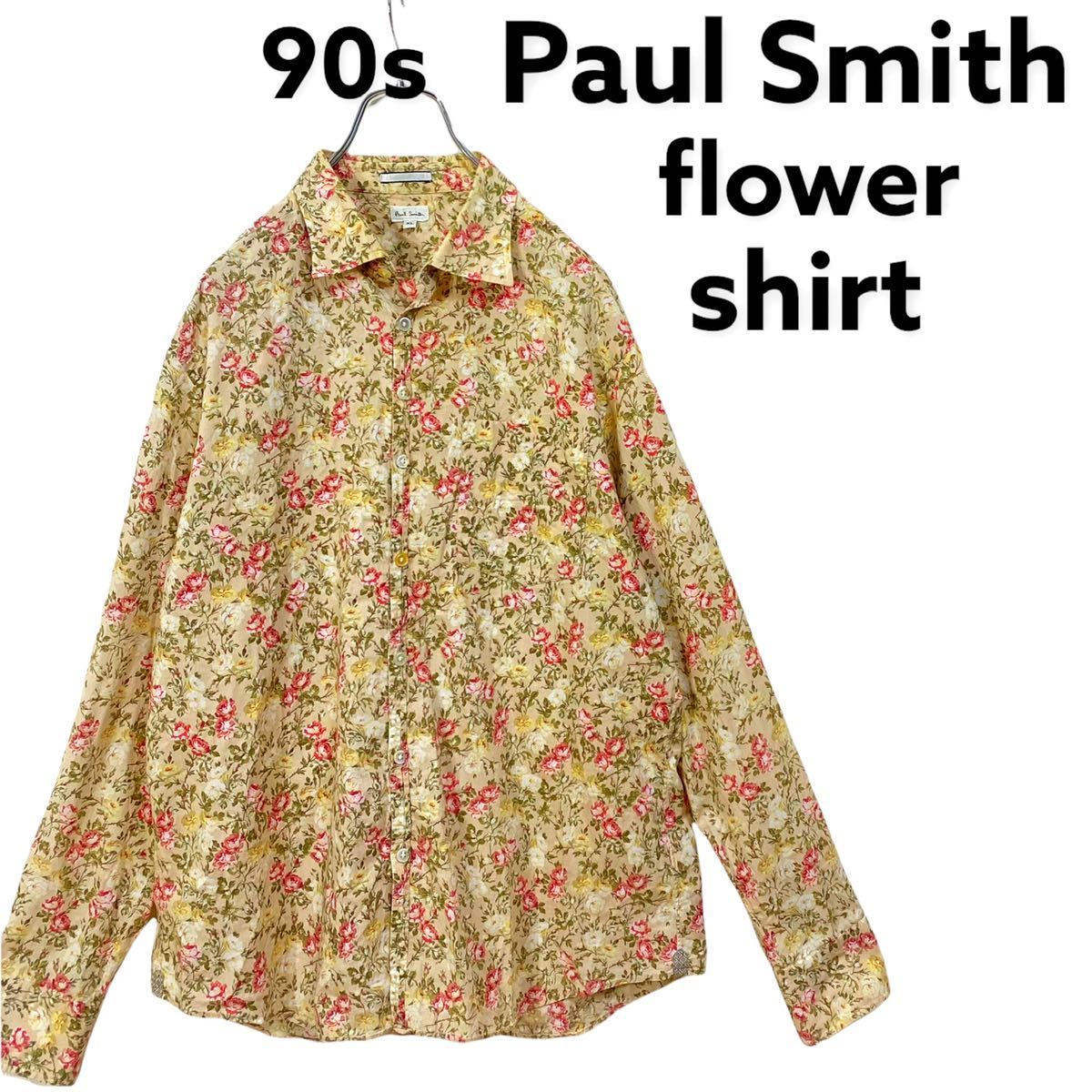 Paul Smith LONDON ポールスミス 総柄シャツ 花柄 ボタニカル柄 - 通販