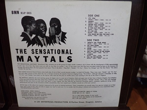 送料無料 The Maytals / The Sensational Maytals レコード　_画像2