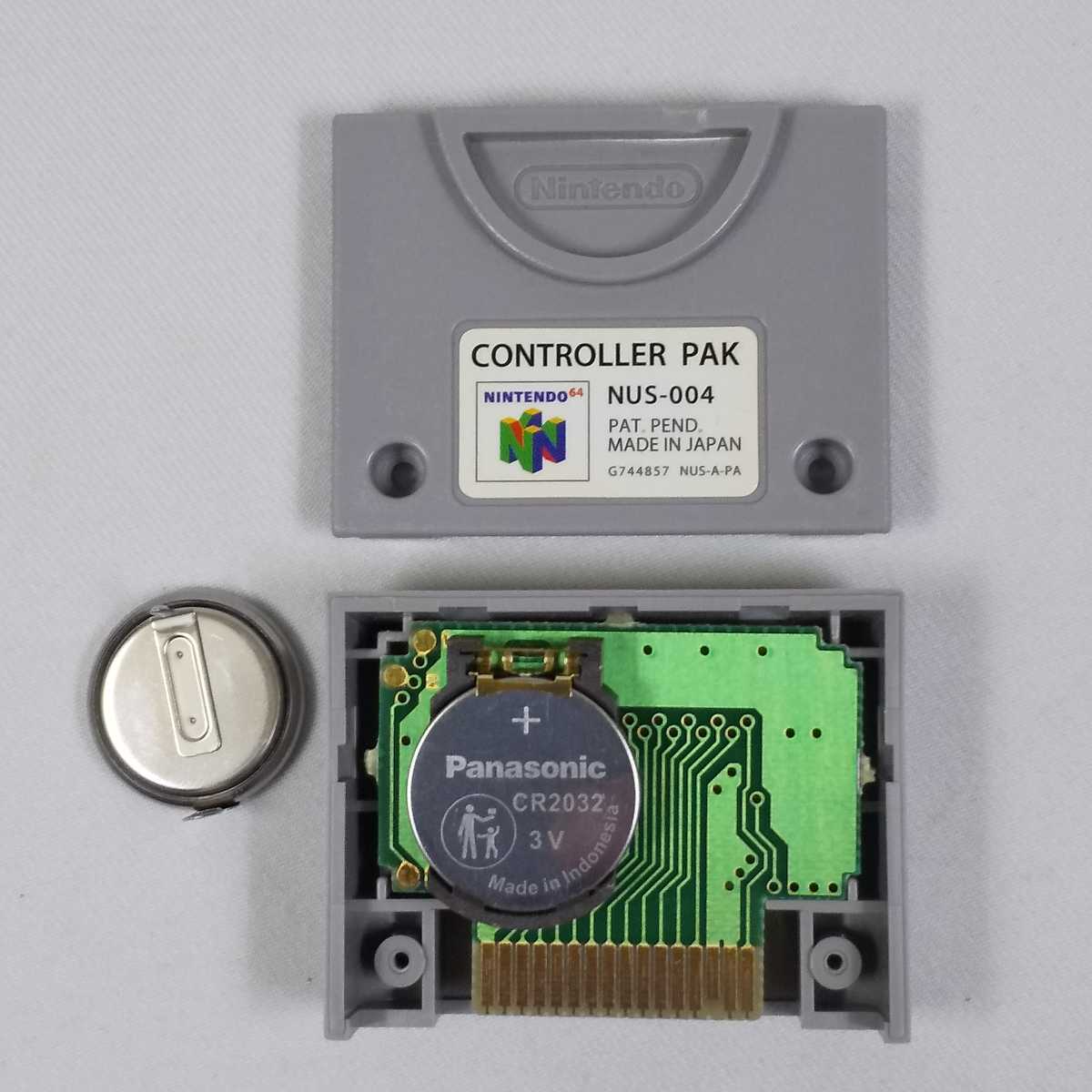 N64 コントローラーパック 内蔵電池交換済み ソケット式変更 Nintendo 任天堂 ニンテンドー64 風来のシレン2 ②