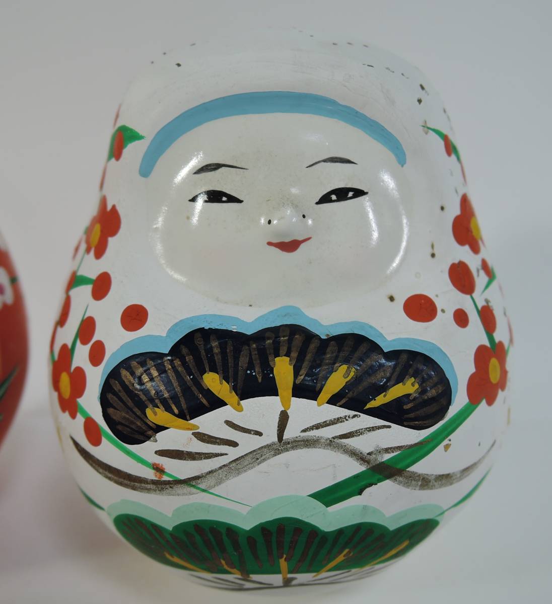 Yahoo!オークション - B05 幸生作 加賀起上り姫だるま 赤・白 Yahoo!オークション - B05 幸生作 加賀起上り姫だるま 赤・白