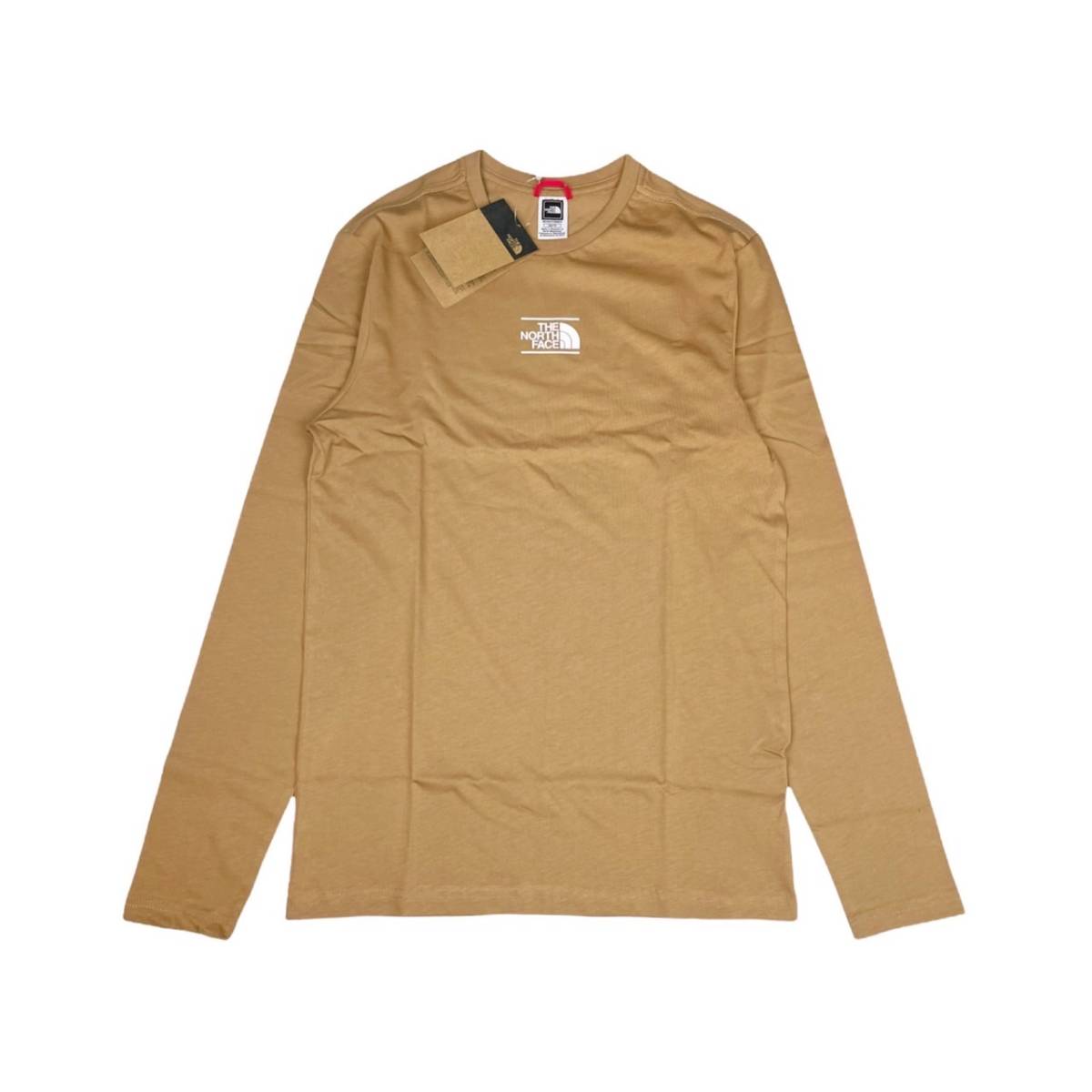 ザ ノースフェイス 長袖 Tシャツ ロンT メンズ レディース NF0A7ZIF ブラウン Sサイズ THE NORTH FACE L/S MENS DOME AT CENTRE 新品