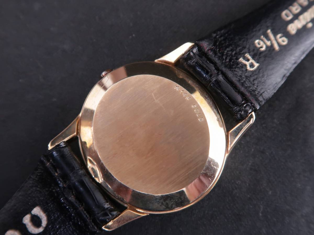 オメガ OMEGA 14K GOLD DE VILLE デビル クォーツ レディース腕時計