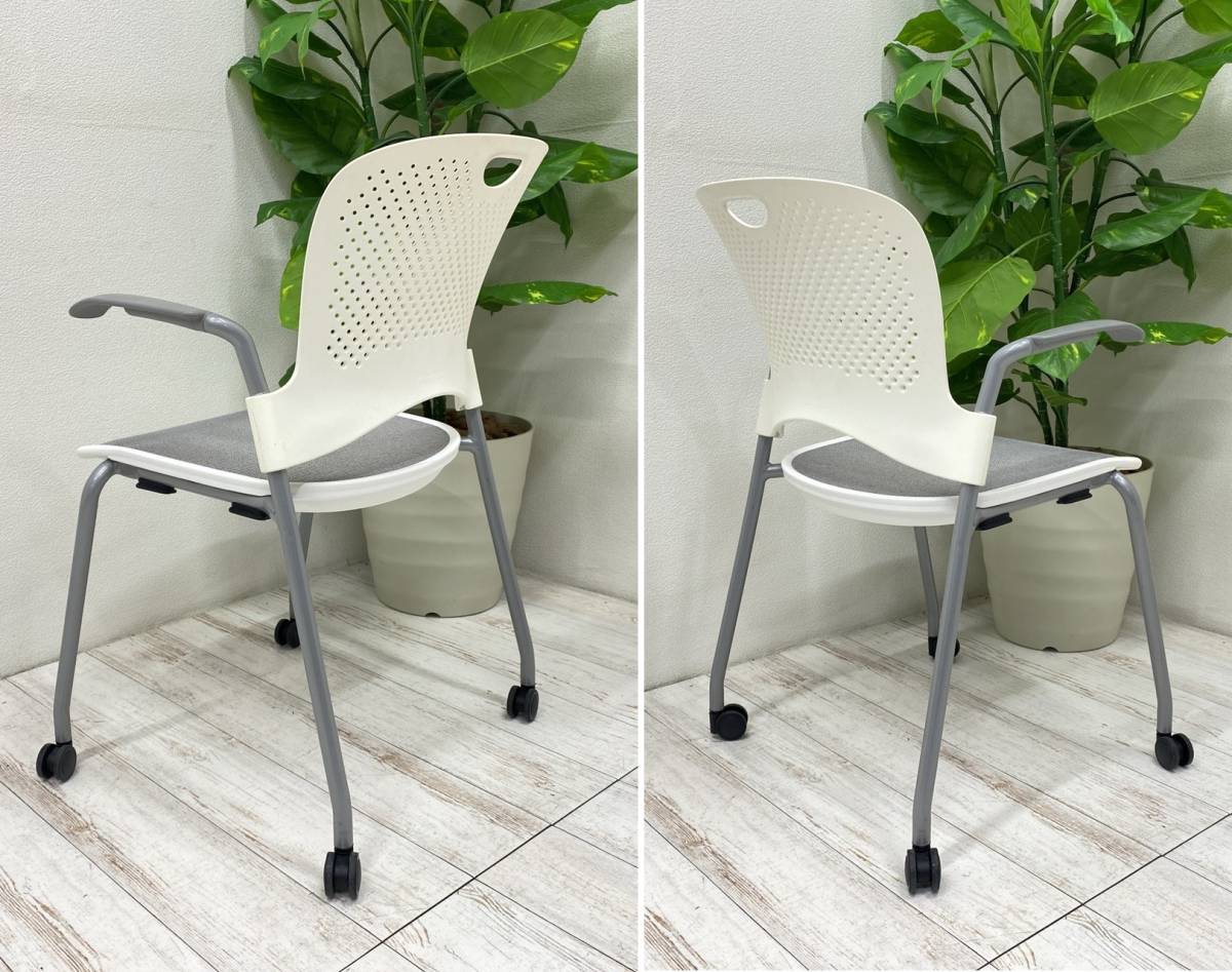 送料無料■2015年製■Herman Miller　Caper Chair　ハーマンミラー　ケイパーチェア　アーム付き　4脚セット_画像6