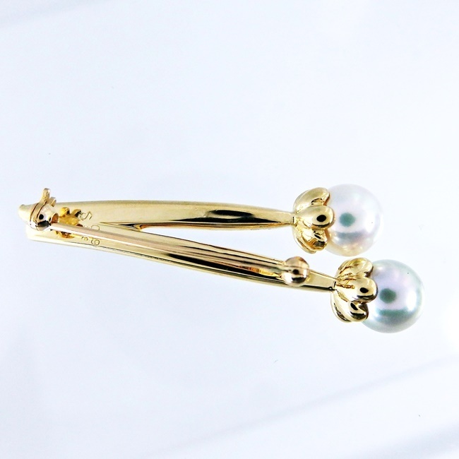 K18YG * brooch * pearl 6 month birthstone pearl. flower [ used ] /10024027