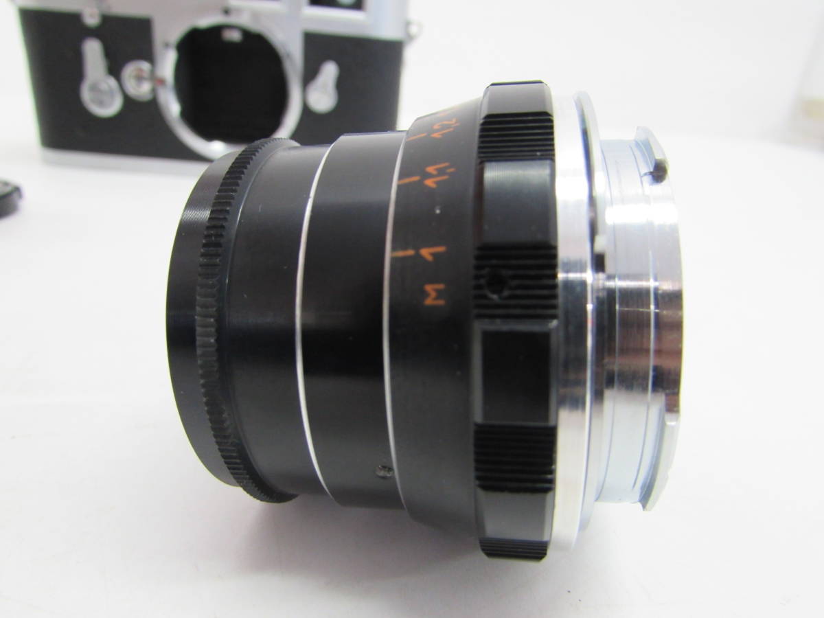 美品 LEICA ライカ フィルムカメラ M3 シルバークロームボディ ダブルストローク 89万番台 / インダスター61 F2.8 55mm 動作品_画像10