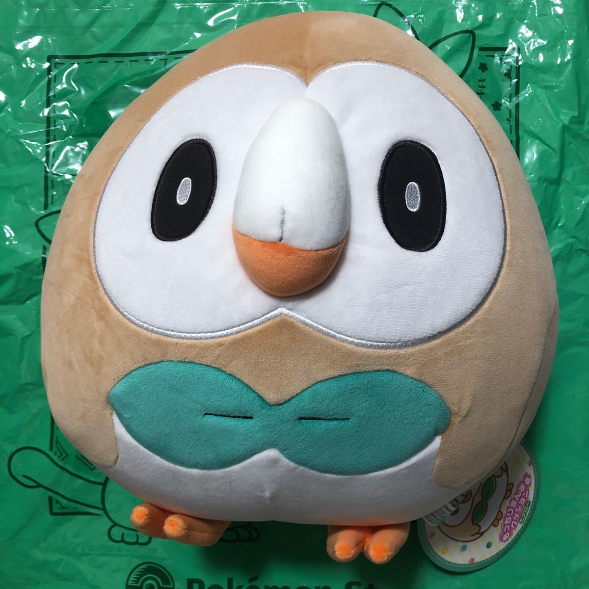 ポケモンセンター モクロー もっちりまんまる クッション ぬいぐるみ タグ付き