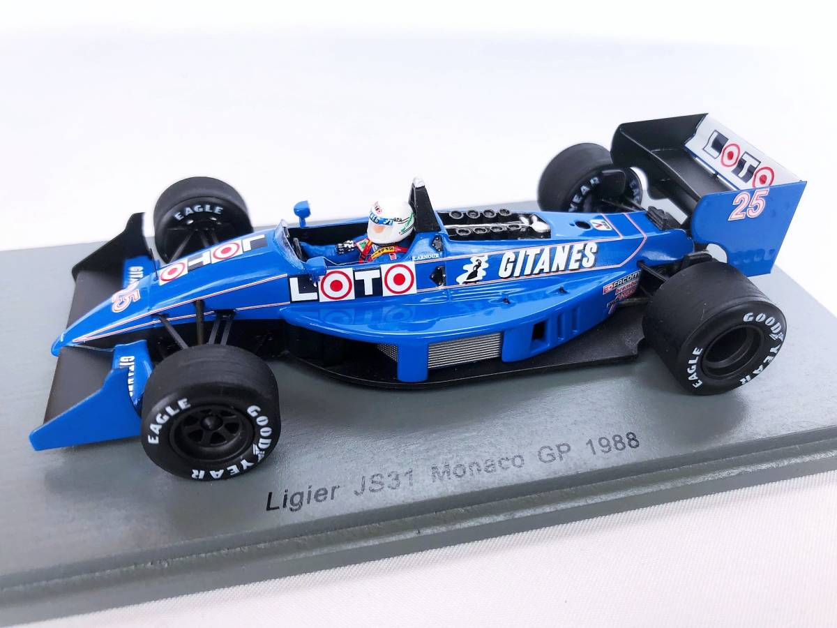 Yahoo!オークション - 1/43 リジェ JS31 R.アルヌー モナコGP 1988 Yahoo!オークション - 1/43 リジェ JS31 R.アルヌー モナコGP 1988