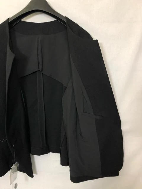  new goods *6L! black series! no color wide pants suit *f629