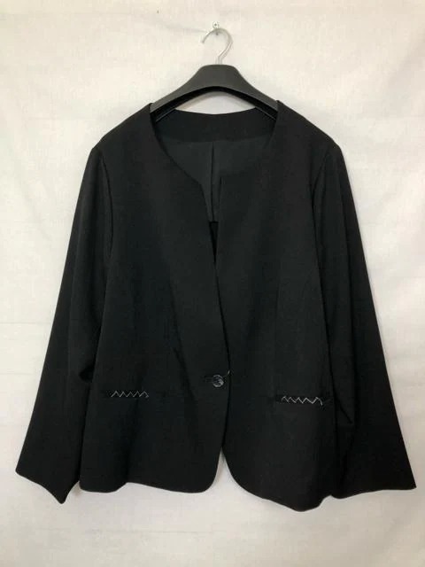  new goods *6L! black series! no color wide pants suit *f629