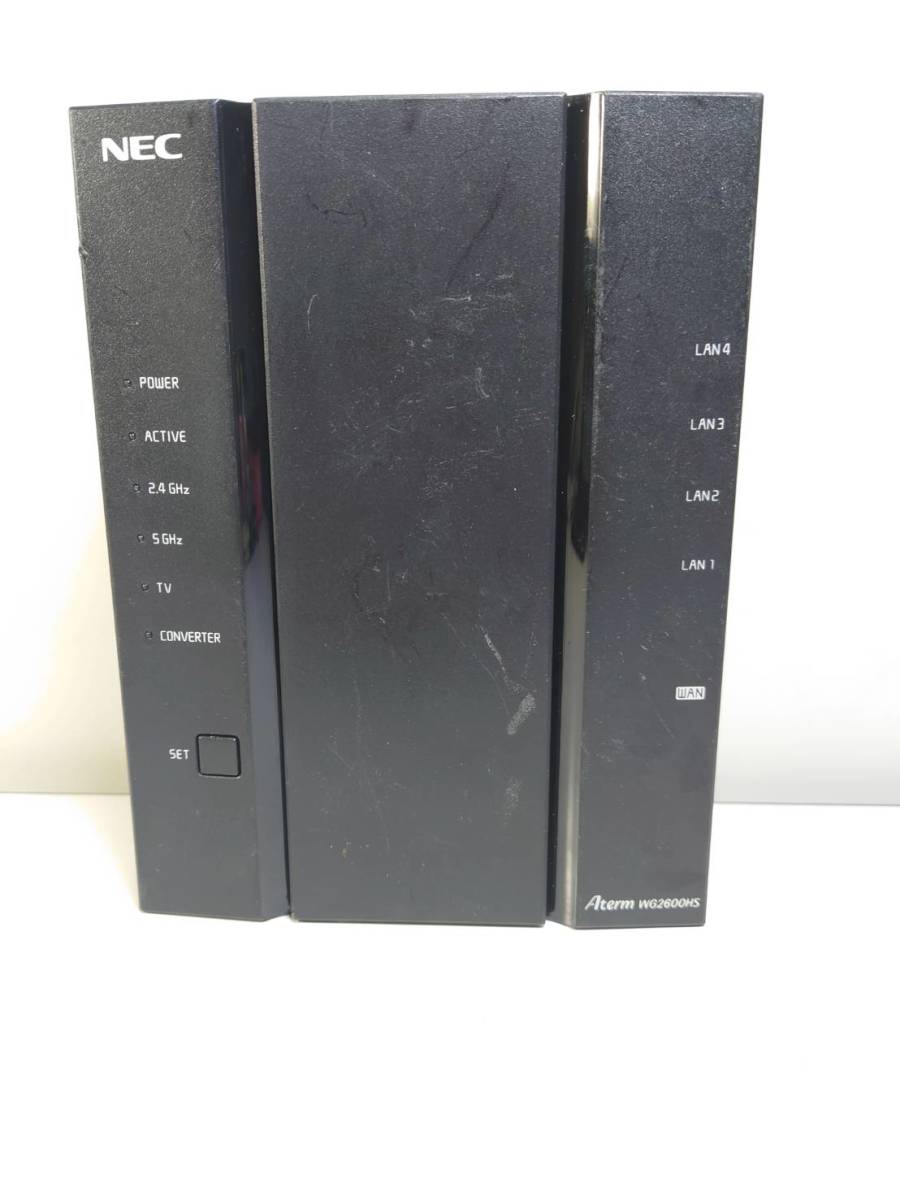 KN1490 無線LANルーター NEC PA-WG2600HS 現状品_写真は使い回しです