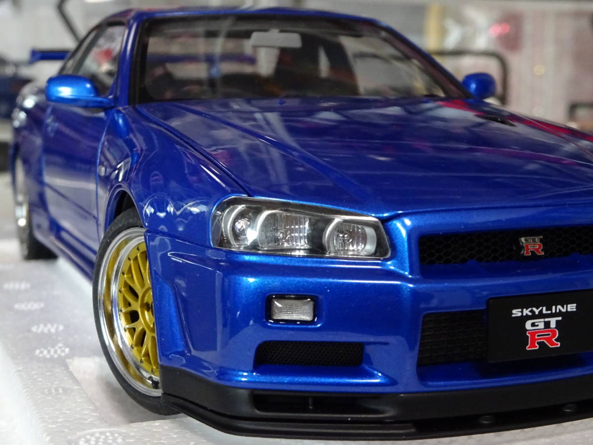 人気の春夏 ミニカー NISSAN ニッサン スカイライン GTR R34 VspecⅡ