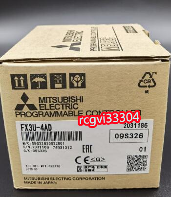 新品 MITSUBISHI/三菱 FX3U-4AD AD変換/アナログ入力アダプタ 保証6