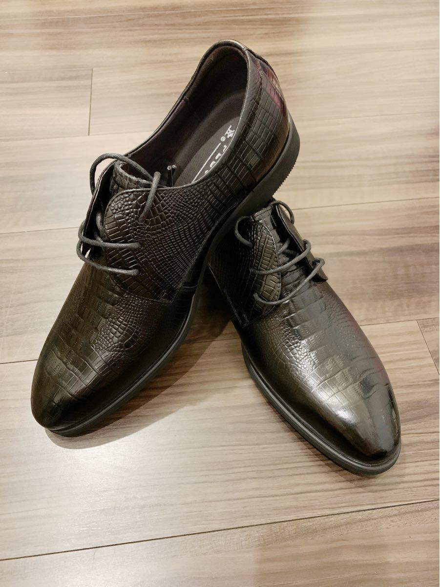 【新品未使用】ビジネスシューズ 革靴 軽量・撥水 本革 紳士靴 高級 革靴 靴メンズ