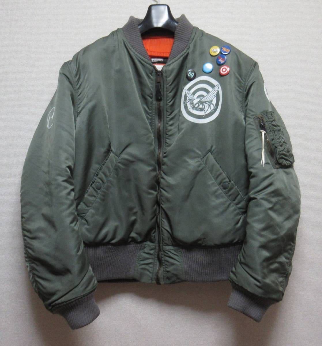 NEIGHBORHOOD × WTAPS ビンテージ MA-1 カスタム L ( ネイバーフッド ダブルタップス クロスボーン 1965年 alpha 60s