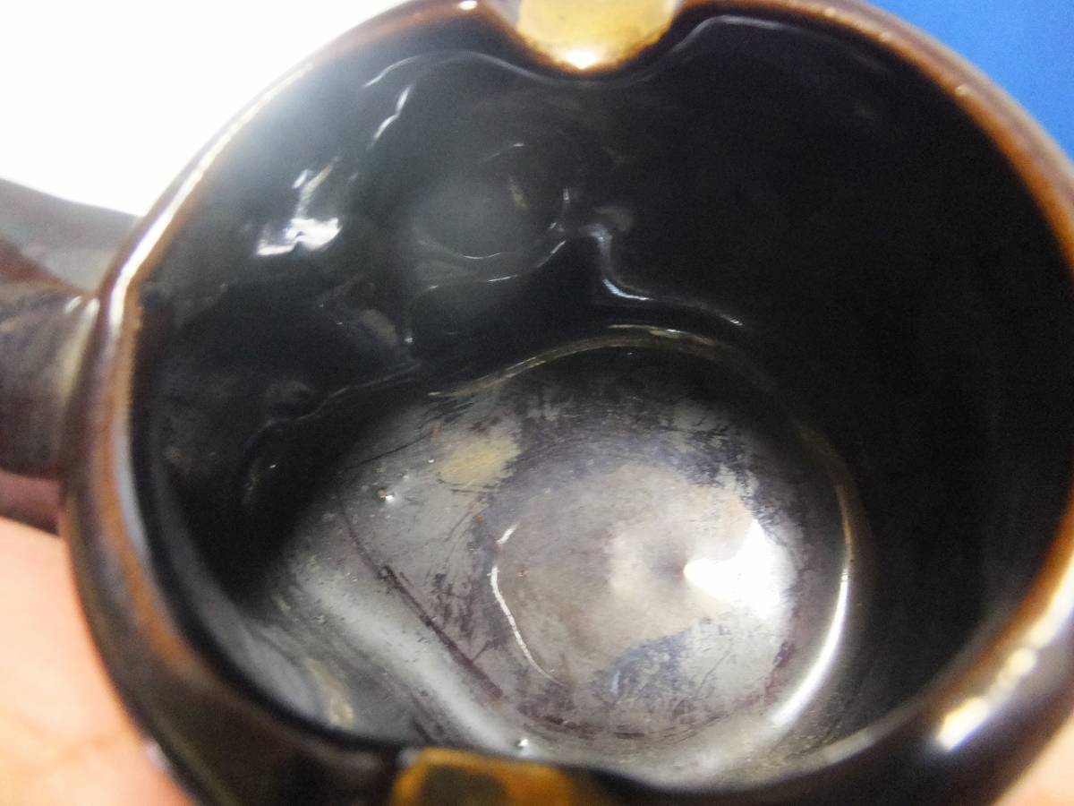 ☆パイプの形をした灰皿 陶器 汚れあり 高さ6㎝ 横12㎝ 径6.5㎝ tm2112-1-4☆_画像9