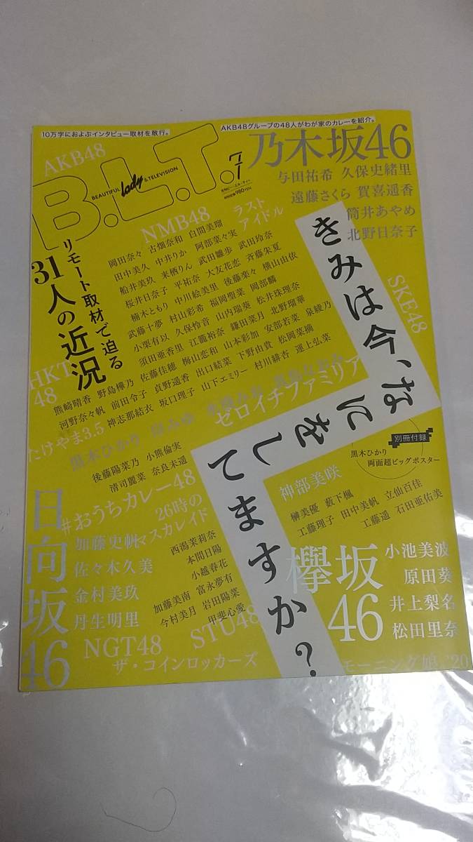 ２０　７　B.L.T.　与田祐希　久保史緒里　遠藤さくら　賀喜遥香　筒井あやめ　北野日奈子　小池美波　原田葵　加藤史帆　金村美玖_画像1