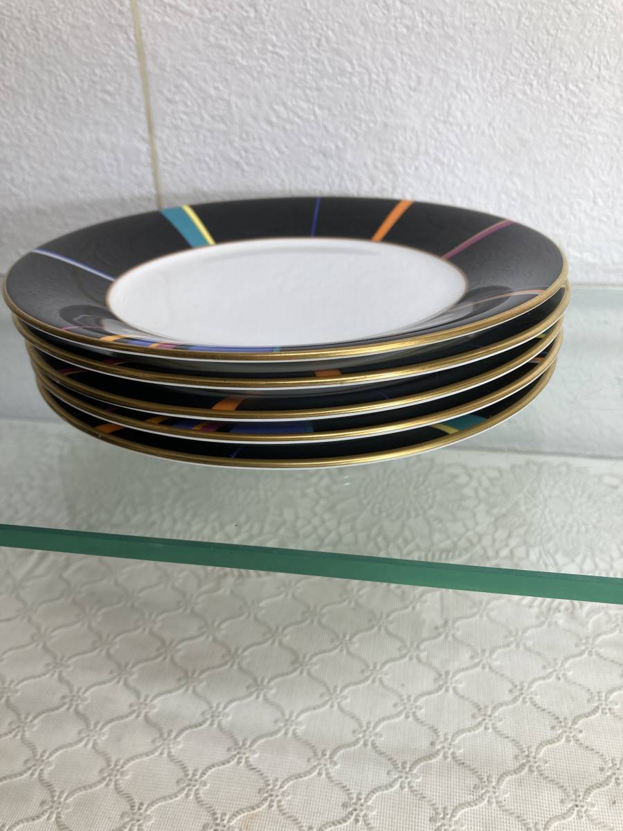 MIKASA　ミカサ　 皿　丸皿　金淵　5枚セット　箱なし　美品　デザートプレート_画像8