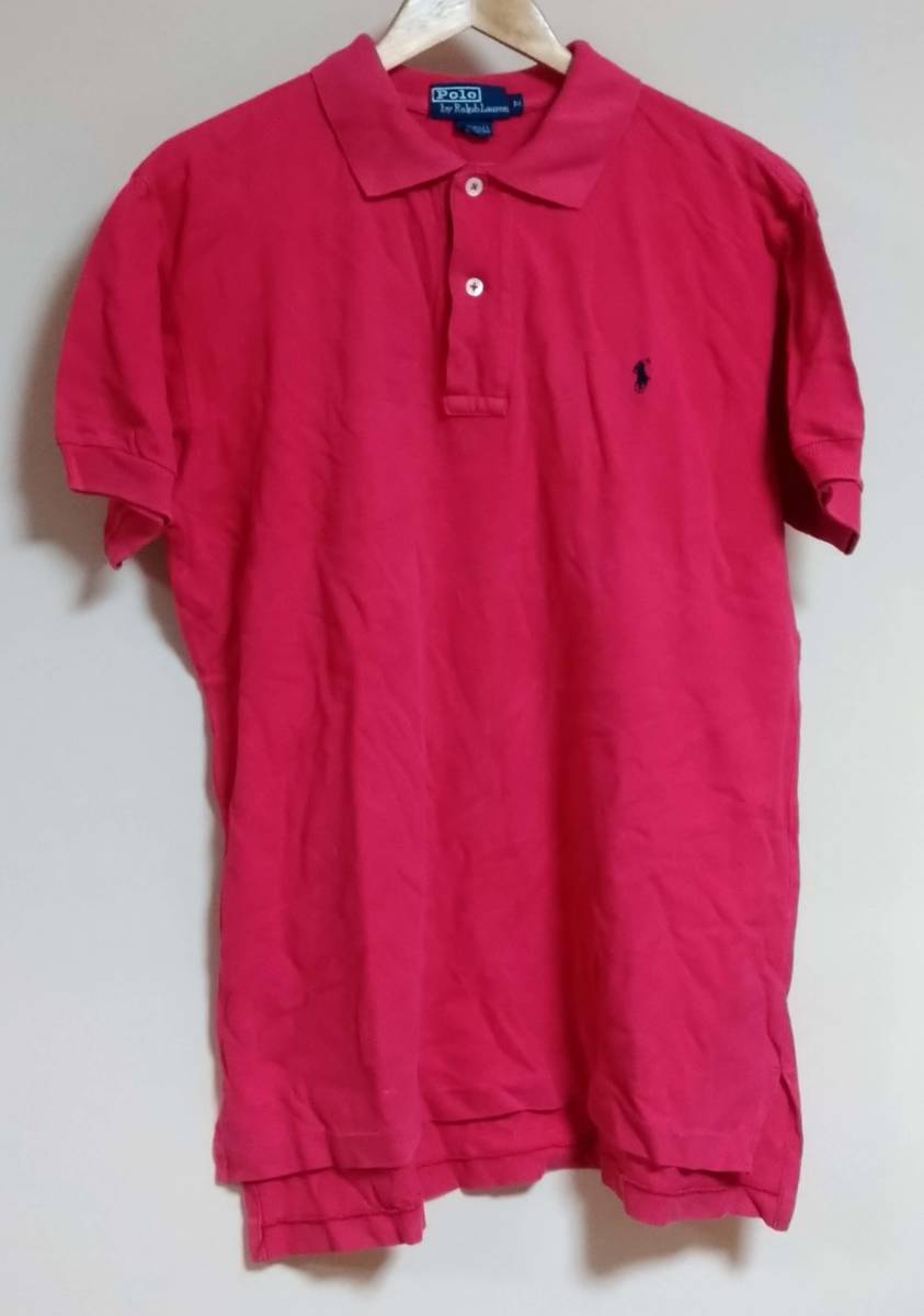 Polo by Ralph Lauren [ポロ ラルフローレン]半袖 コットン ポロシャツ/Ｍサイズ/ピンク/コットン100%/美品/トップス/古着_画像1