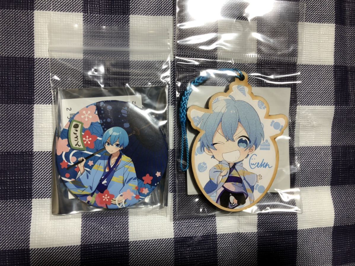 su....-. rin ./....... kun one man Live ....! strawberry . horse & can badge 2 point set 