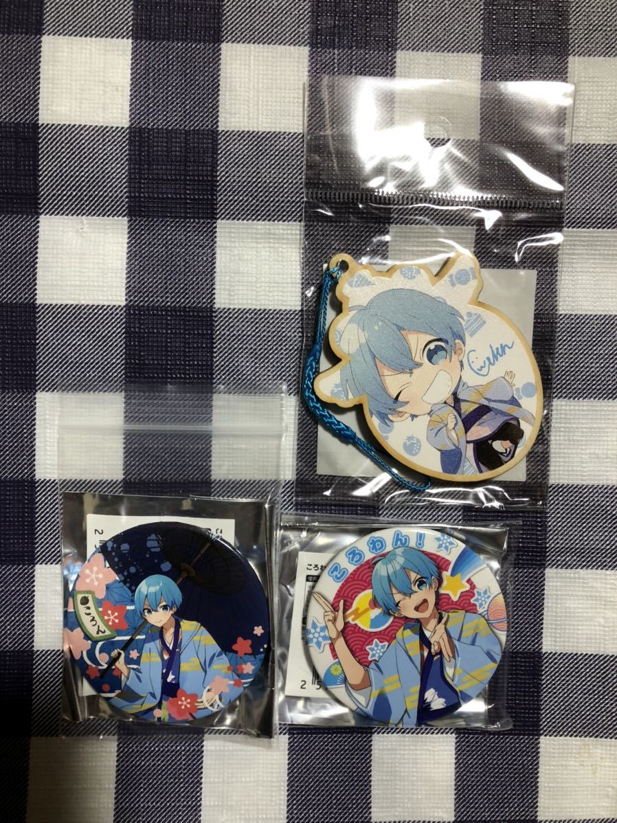 su....-. rin ./....... kun one man Live ....! strawberry . horse & can badge 3 point set 