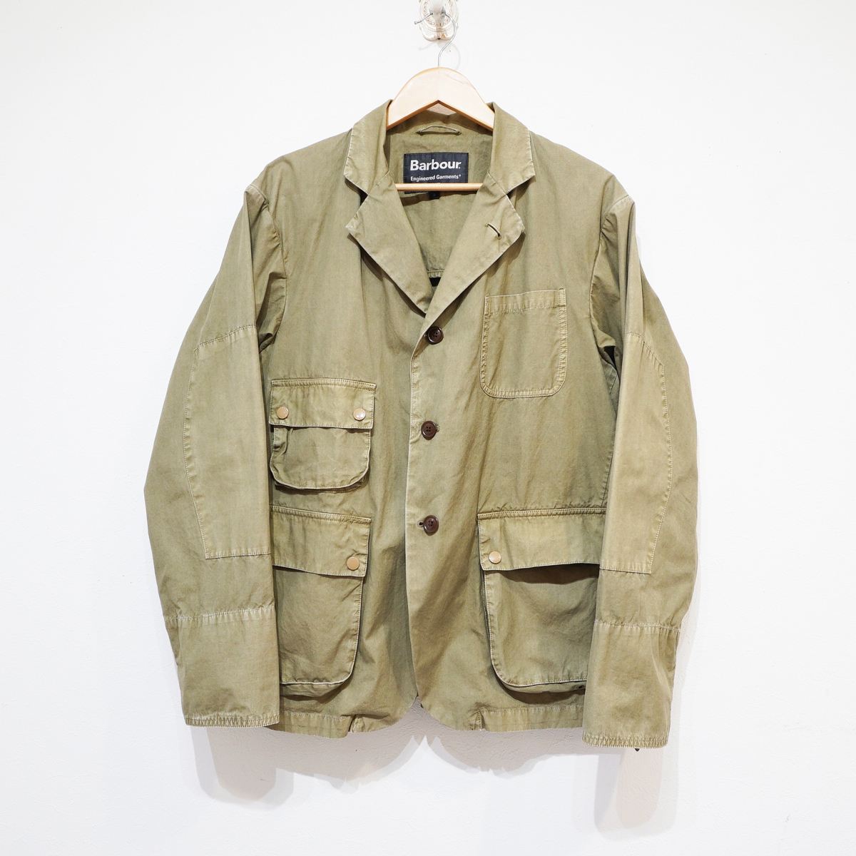 バブアー×エンジニアドガーメンツ ウォッシュドアップランドジャケット NY×UKコラボ【Barbour × Engineered Garments／バブアー