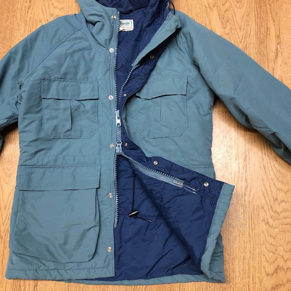 70~80's USA製 /L.L.Bean /エルエルビーン 中綿ジャケット ナイロンジャケット マウンテンパーカー アメカジ USA ビンテージ古着 メンズS