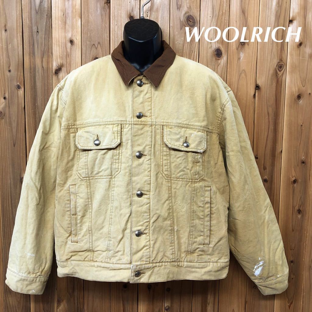 玄関先迄納品 WOOLRICH ウールリッチ 裏ボア 刺繍 ワーク コットン