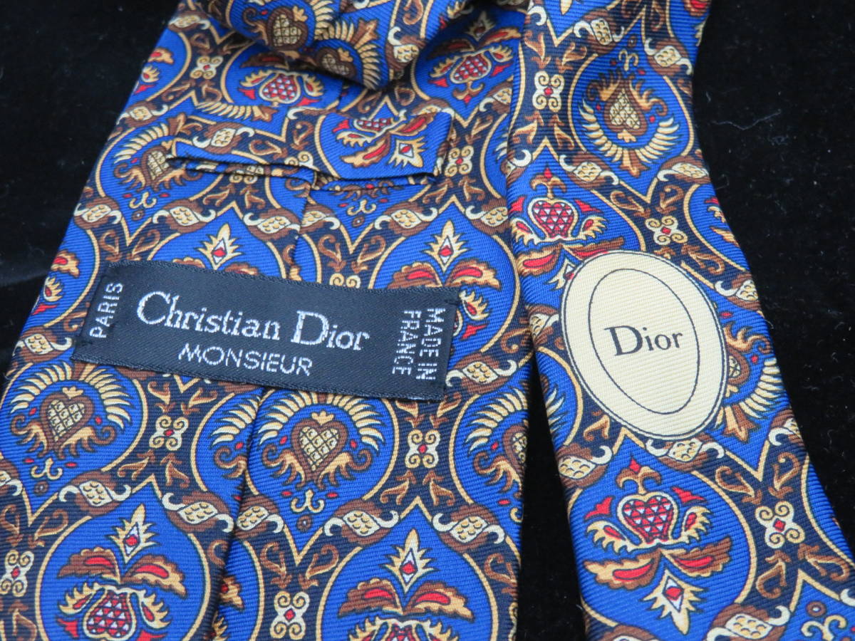 Christian Dior クリスチャン・ディオール メンズ ネクタイ 総柄　 ビジネス スーツ 服飾小物 ブランド R31311_画像5